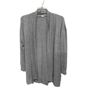 Gap Gray mid long length Grannycore cardigan size XL Monochrome Layering